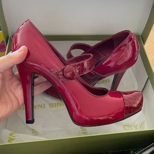 Gianni Bini Red Patent Leather Mary Jane